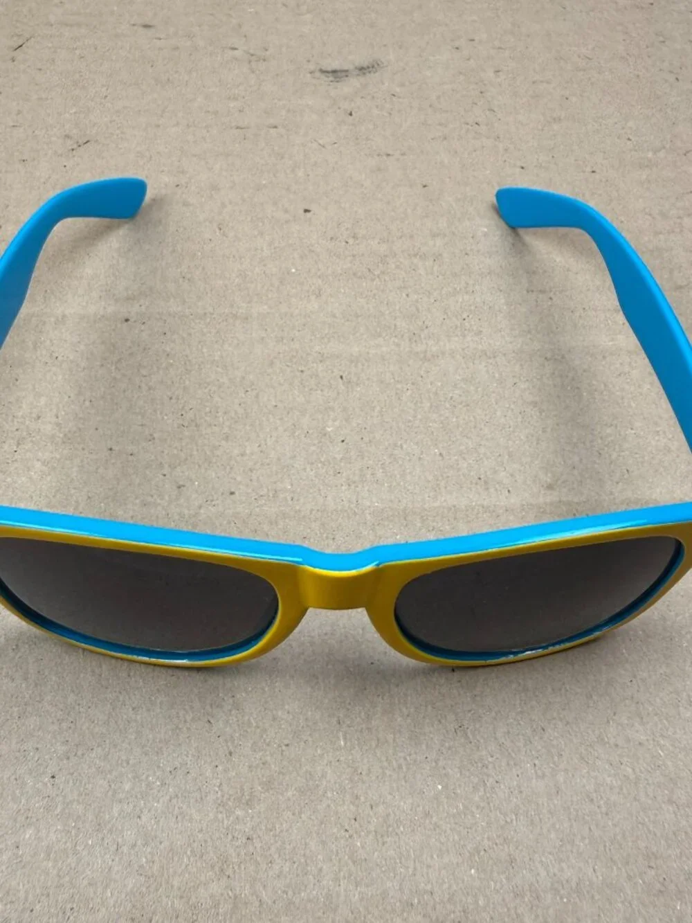 Pacifico Cerveza Branded Sunglasses - Blue and Yellow - Minor Scratches